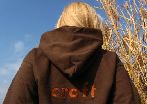Custom hoodie embroidered with Craft logo
