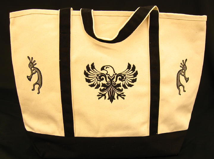 Embroidered Canvas Custom tote bags
